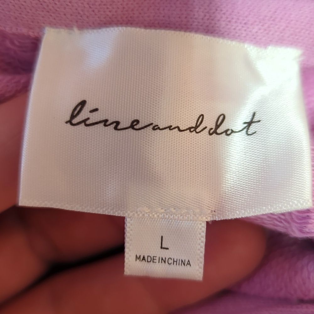 REVOLVE - Line & Dot Bexley Collard Top in Lilac Purple L - Picture 7 of 10